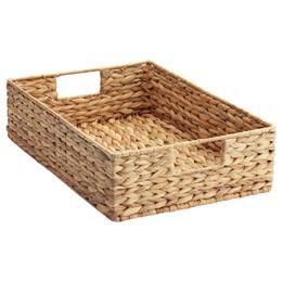 Large Water Hyacinth Serving Tray with Handles