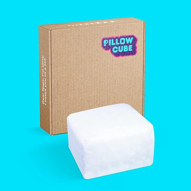 Pillow Cube Classic - 6 inch - Portable, Travel, Bed Pillow for Side Sleeping, Soft & Supportive Cooling Foam Core and Cover - 12"x12"x6"