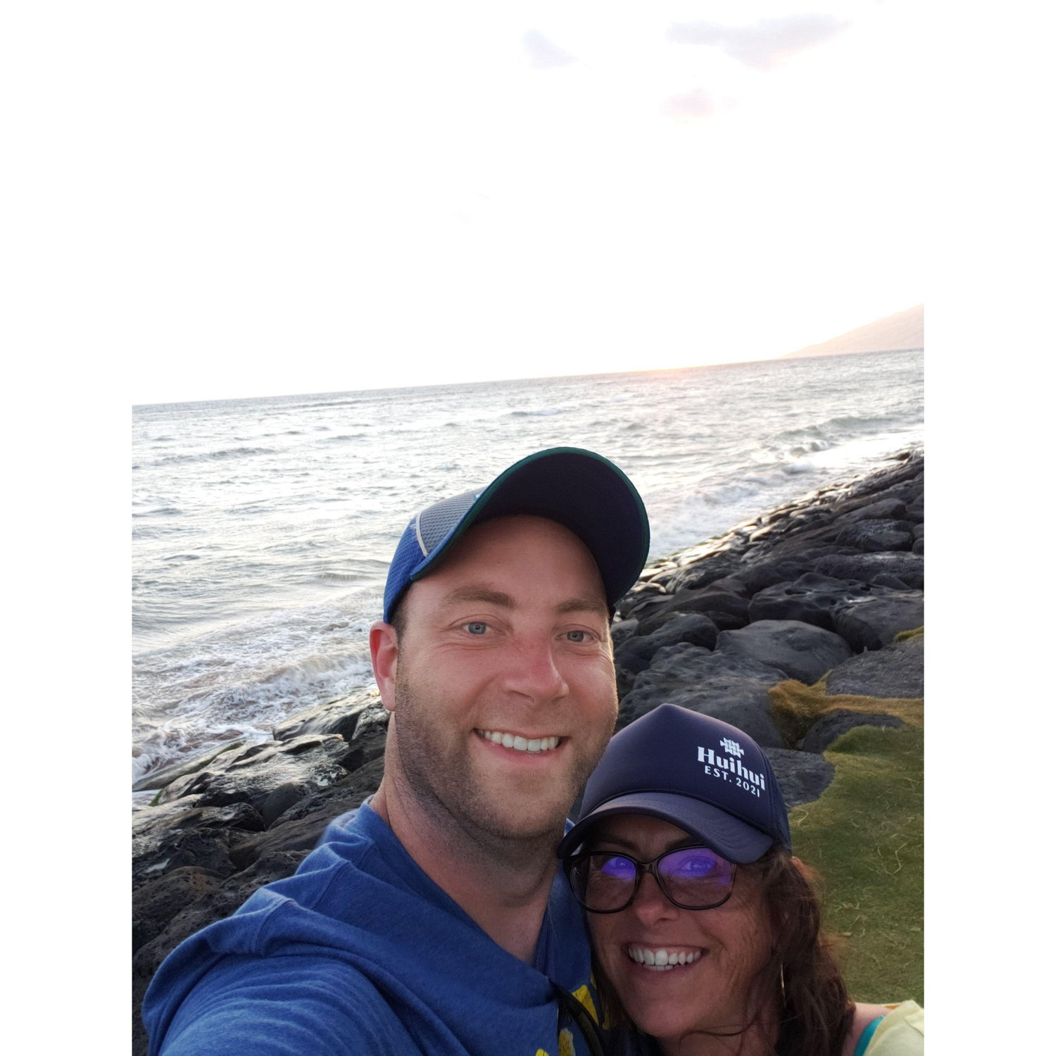 Trying to catch the sunset each night in Maui before our wedding day