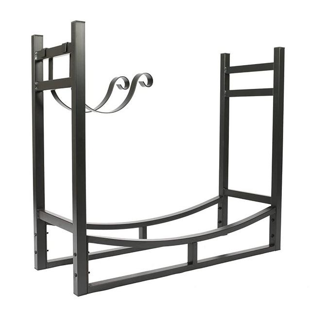 1. GO 3 Feet Indoor/Outdoor Heavy Duty Firewood Log Rack with wood Holder, 30 Inch Tall