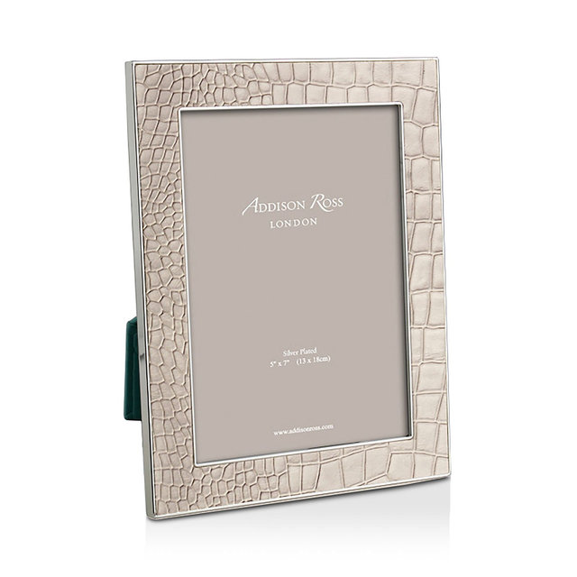 Addison Ross 5" x 7" Faux Croc Mocha Frame