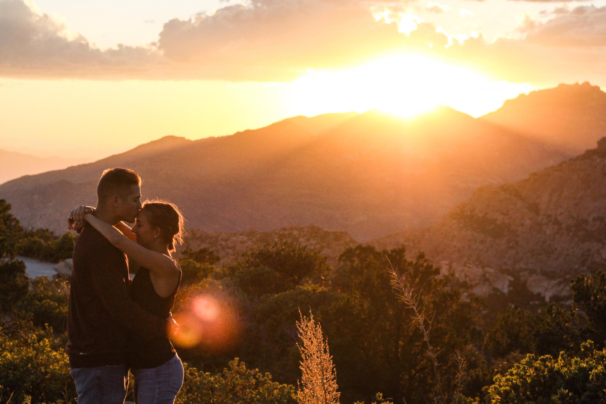 The night Mitch engaged at the same spot on Mt. Lemmon where he asked me to be his girlfriend