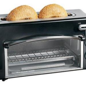 Hamilton Beach Toastation 2-Slice Toaster and Countertop Oven, Black (22708)