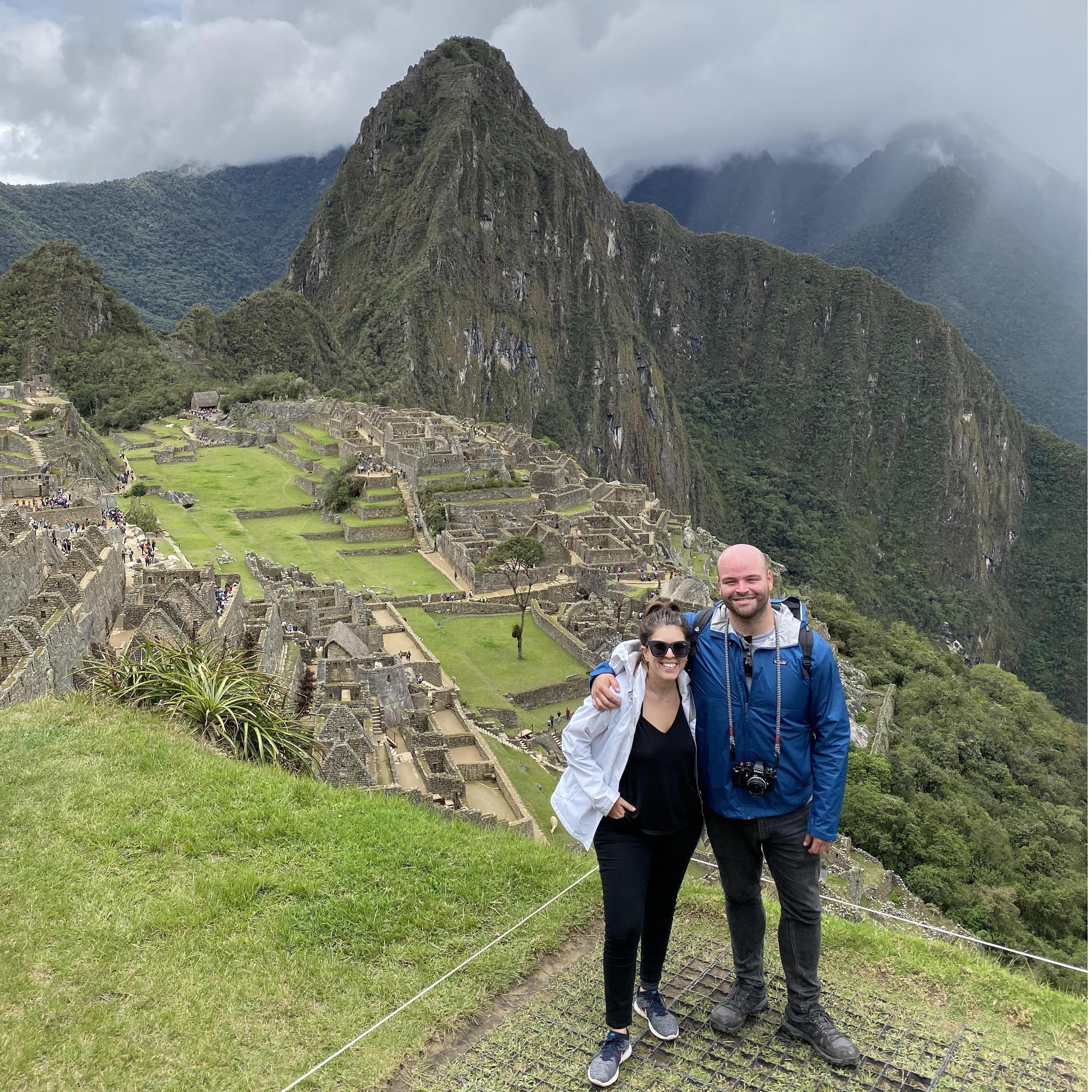 Visiting one of the great wonders of the world - Machu Picchu in Peru.