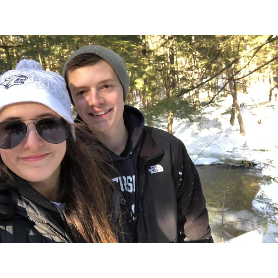 Spring break 2019. 
We went to Canton, NH, and had no service the entire week