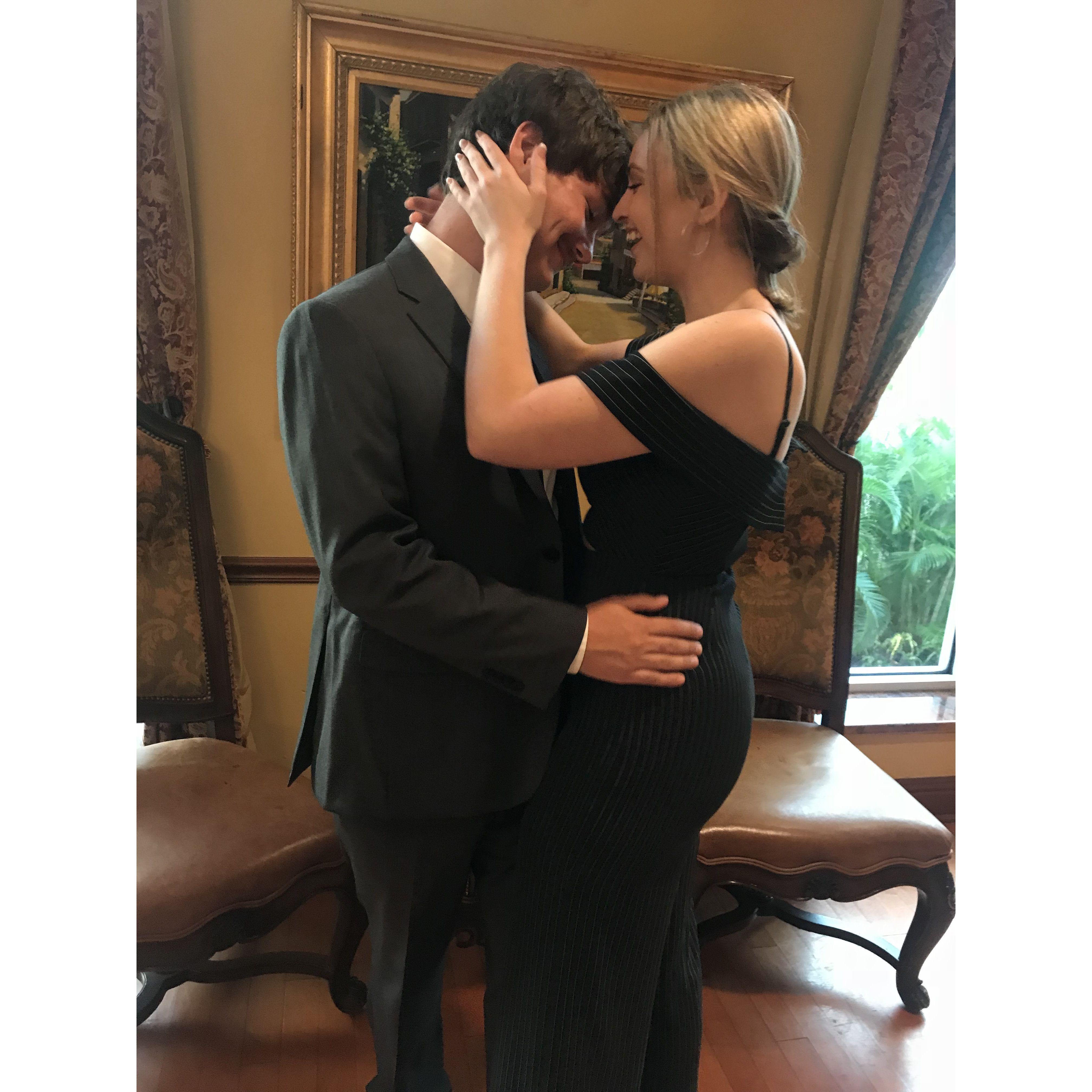 Our first wedding we attended together, felt all grown up!