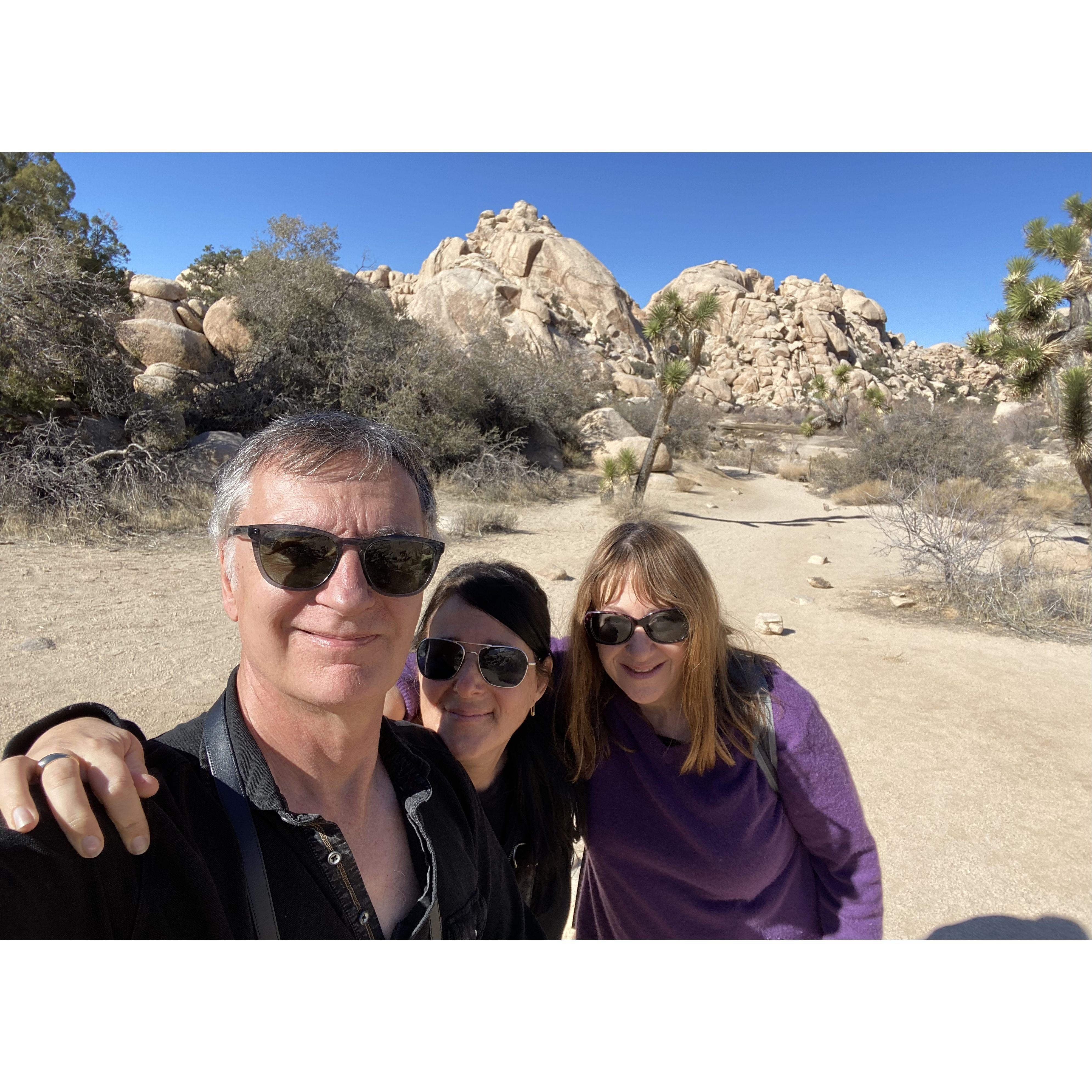 Wedding MVP, Ellin, with us at our first wedding venue scout at Joshua Tree. This whole shindig was initially going to be in the desert!