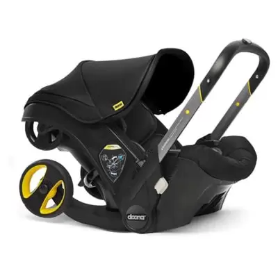 Doona™+ Infant Car Seat/Stroller with LATCH Base in Nitro/Black
