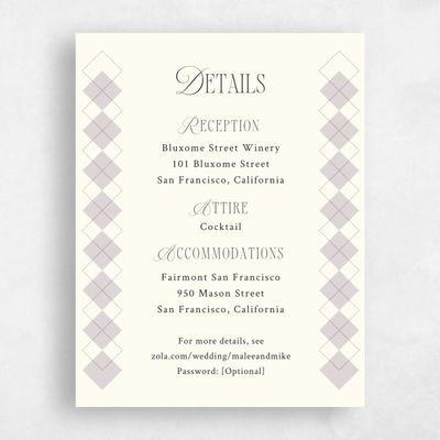 Lavender Mist, Purple Wedding Enclosure - Luca