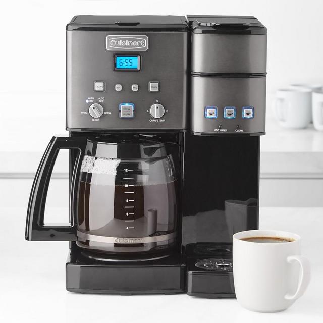Cuisinart Coffee Center & Single-Serve Brewer with Glass Carafe, Stainless-Steel