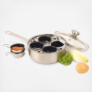Resto Stainless Steel Egg Poacher, 4-cup