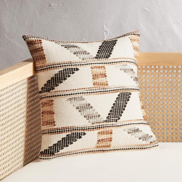 16" Dorado Handwoven Pillow with Feather-Down Insert