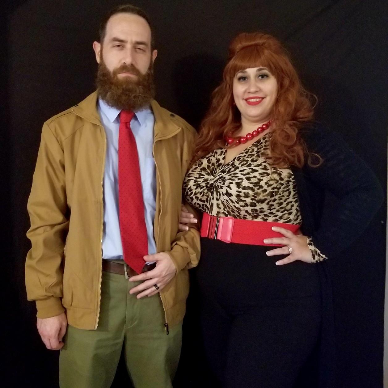 Totally 80s Themed birthday party. We dressed up as Al and Peggy Bundy from Married with Children.