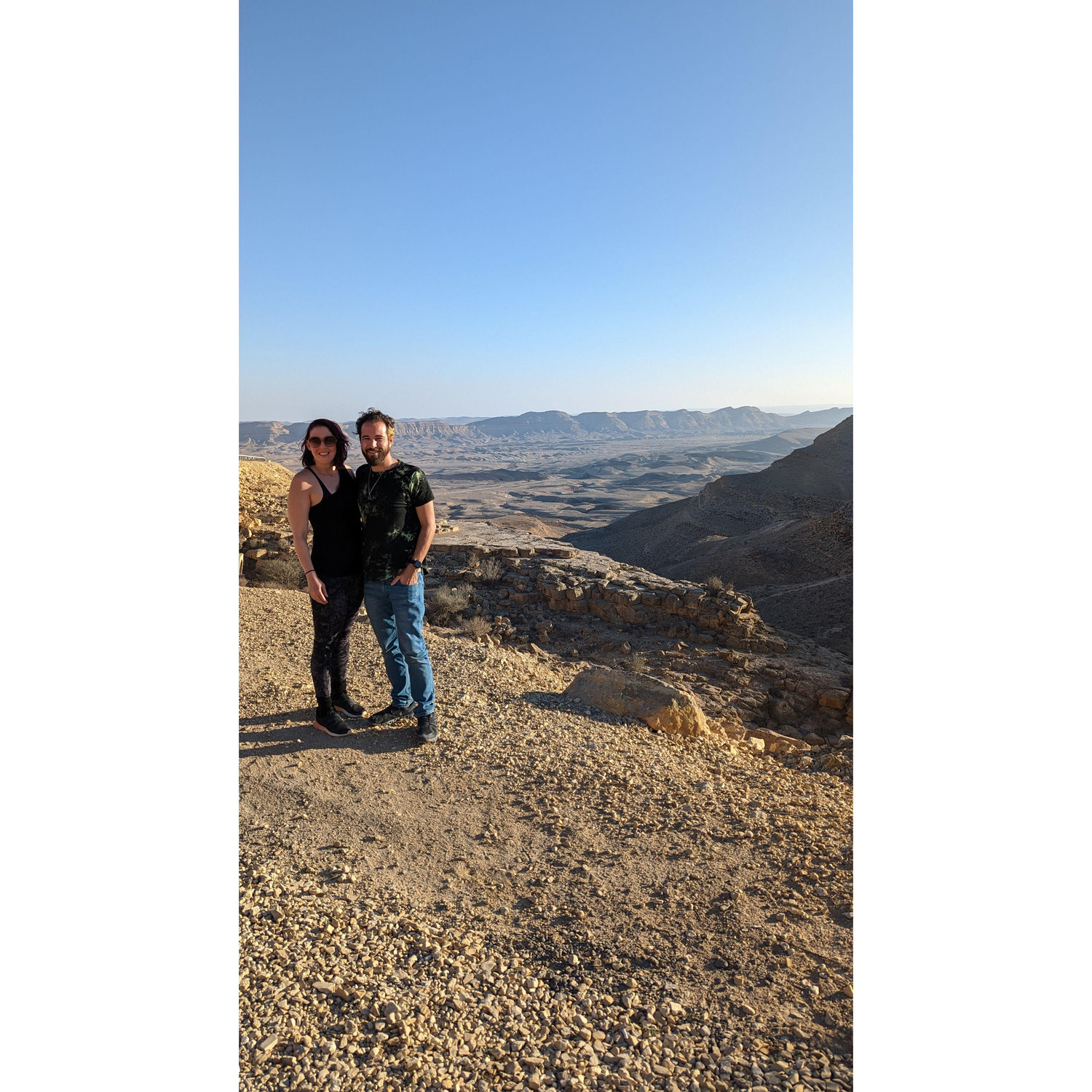 Over looking Makhtesh Rahmon in Israel, Dec 2022