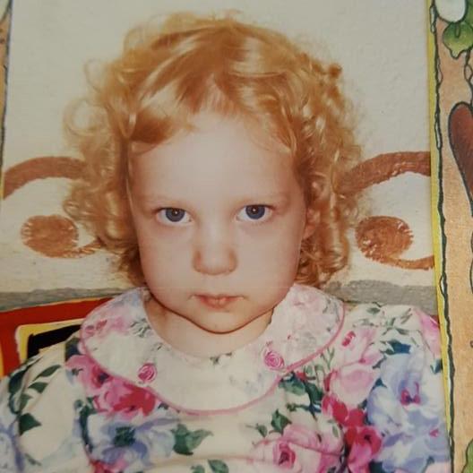 Baby photo of Amber Dawn, ~1999