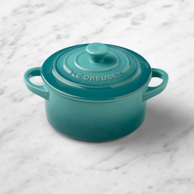 Le Creuset Stoneware Mini Round Cocotte, 8-oz., Riviera