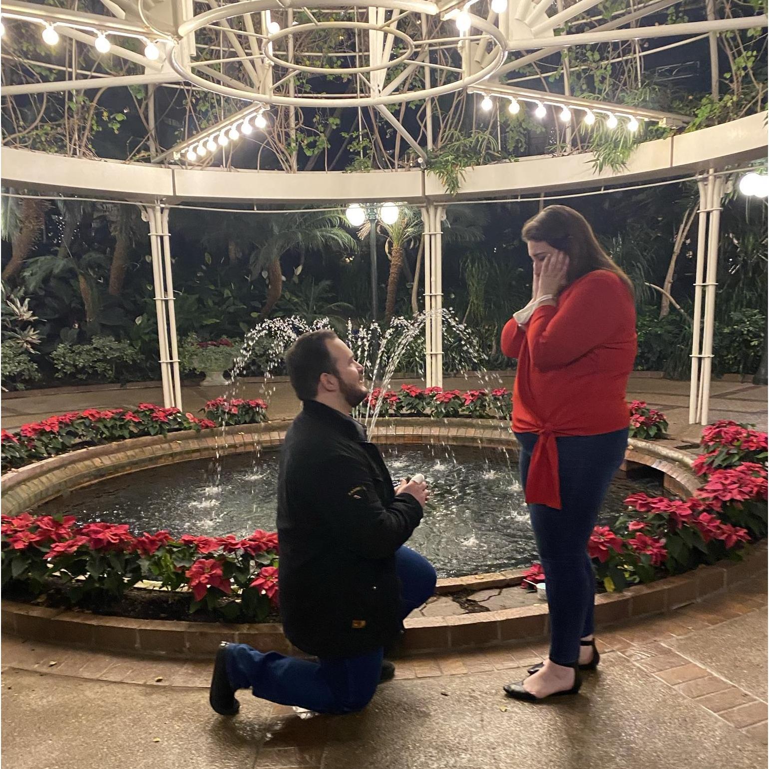 He Asked,
She Said Yes!