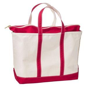 Boat and Tote®, Zip-Top, Large, Long Strap, Red