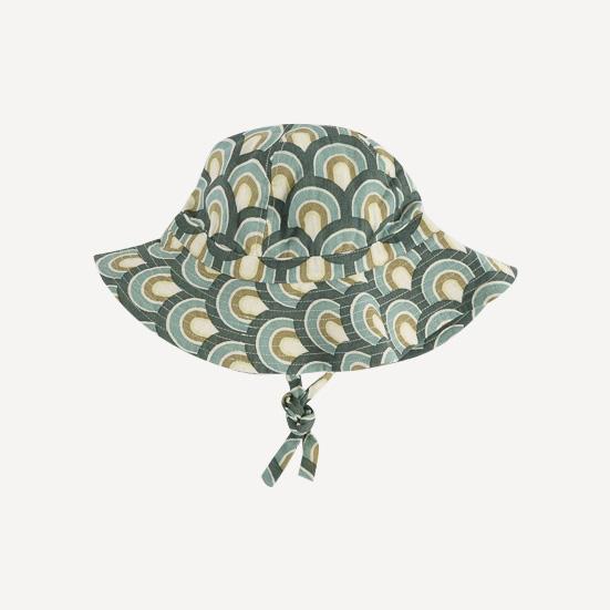 Kate Quinn sun hat | green modern scallop