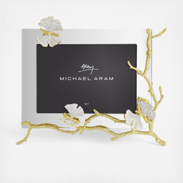 Michael Aram, Butterfly Ginkgo Gold Reflective Photo Frame | Zola