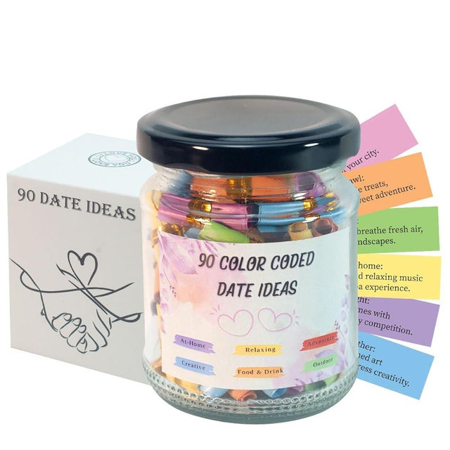 90 Date Ideas In A Jar, Date Night Ideas, Gifts for Women, Date Ideas, Birthday Gifts for Women, Date Jar Wedding, Date Night Game for Him or Her, Gift for Couples, Gifts For Men