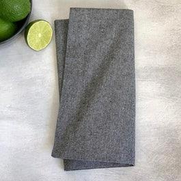 Recycled Cotton Grey Napkin, 100% Cotton, Set of 4
