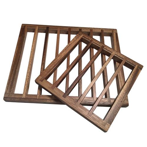 Set of 2 Wood Trivets