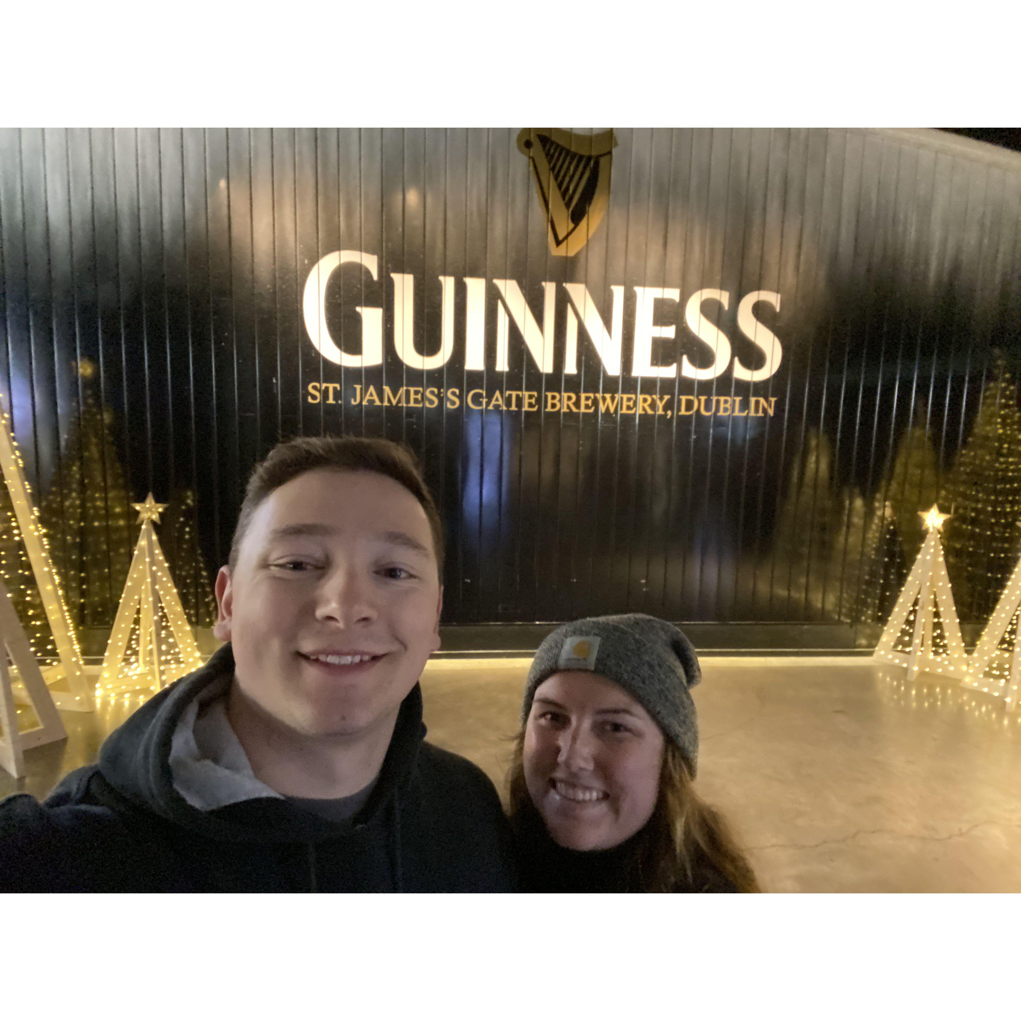 Guinness Headquarters in Dublin, Ireland. This is where Daph and Phil learned to pour the perfect pint. You can ask to see their certificates 😉