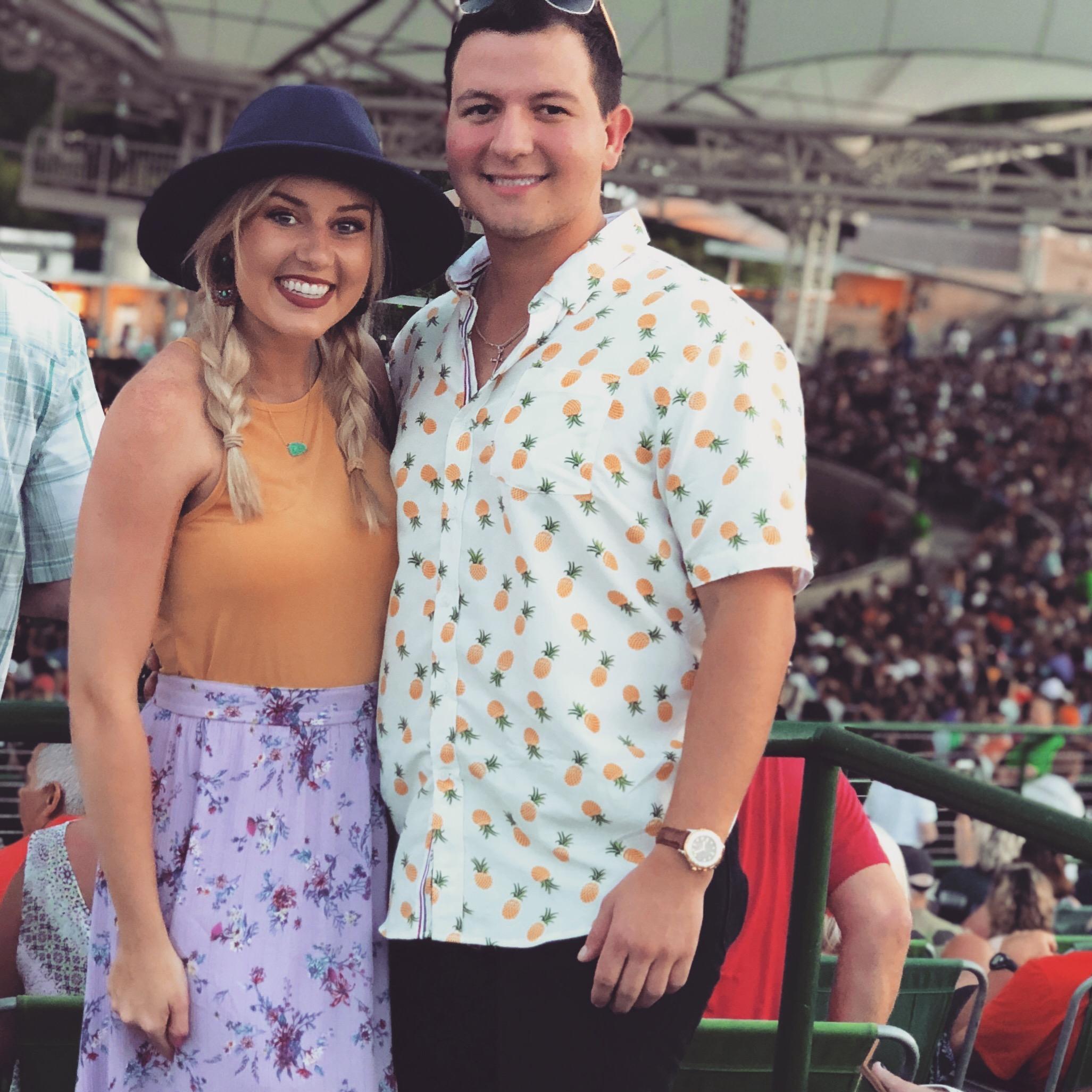 Our first live concert together in Houston.