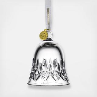 Festive Crystal Lismore Bell Ornament