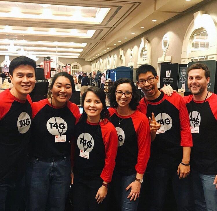 T4G Bookstore friends - our first picture together before dating