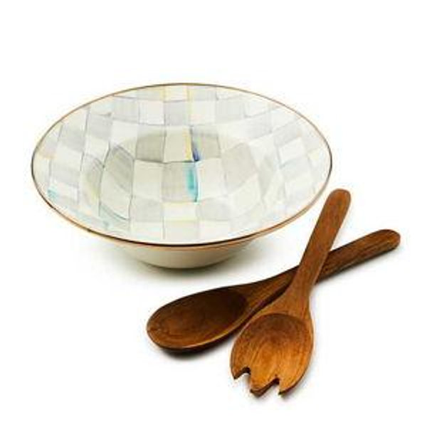 Sterling Check Salad Serving Set