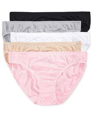 Premium 5-Pk. Breathable Mesh Bikini Underwear 5DPBBK1
