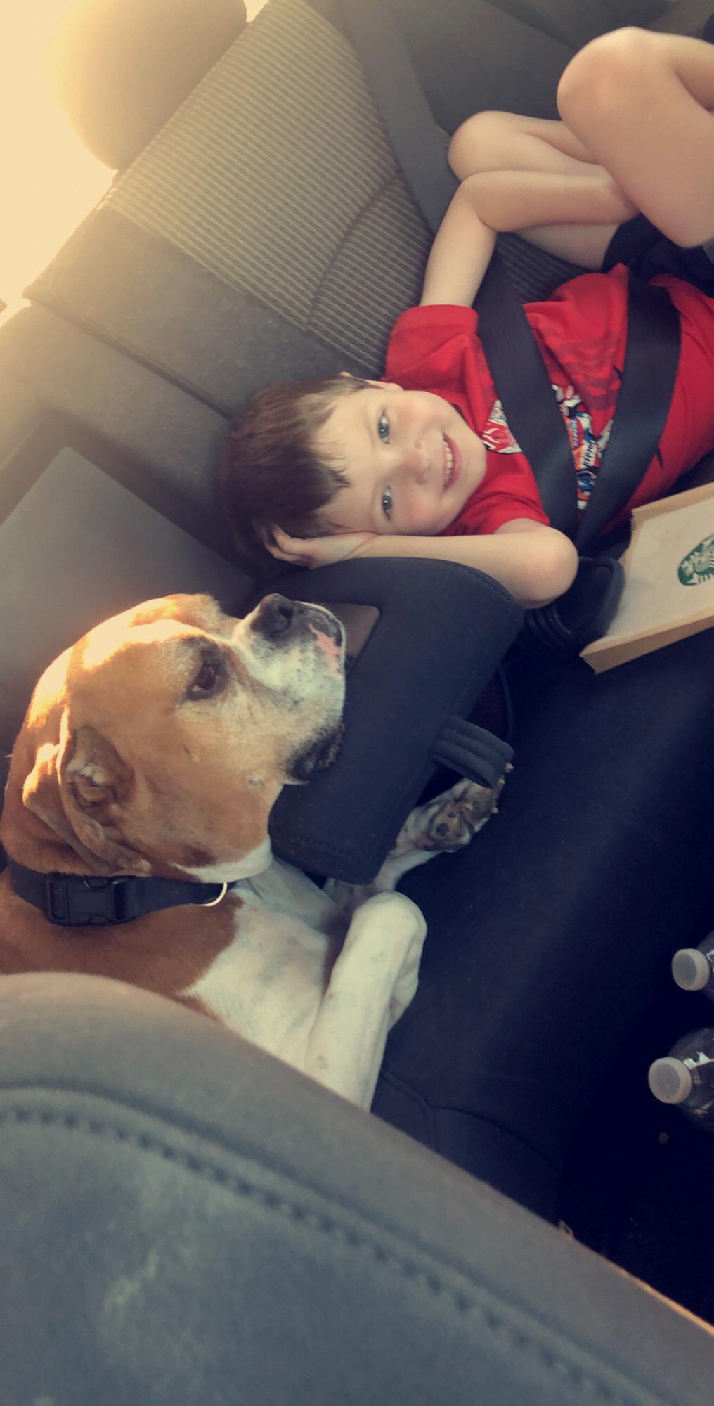 Brothers relaxing