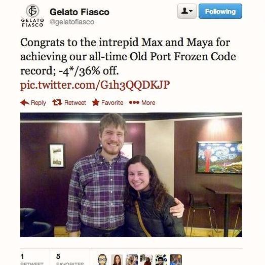 Setting the record at Gelato Fiasco!