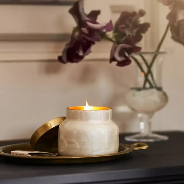 Capri Blue Volcano Capiz Jar Candle Medium