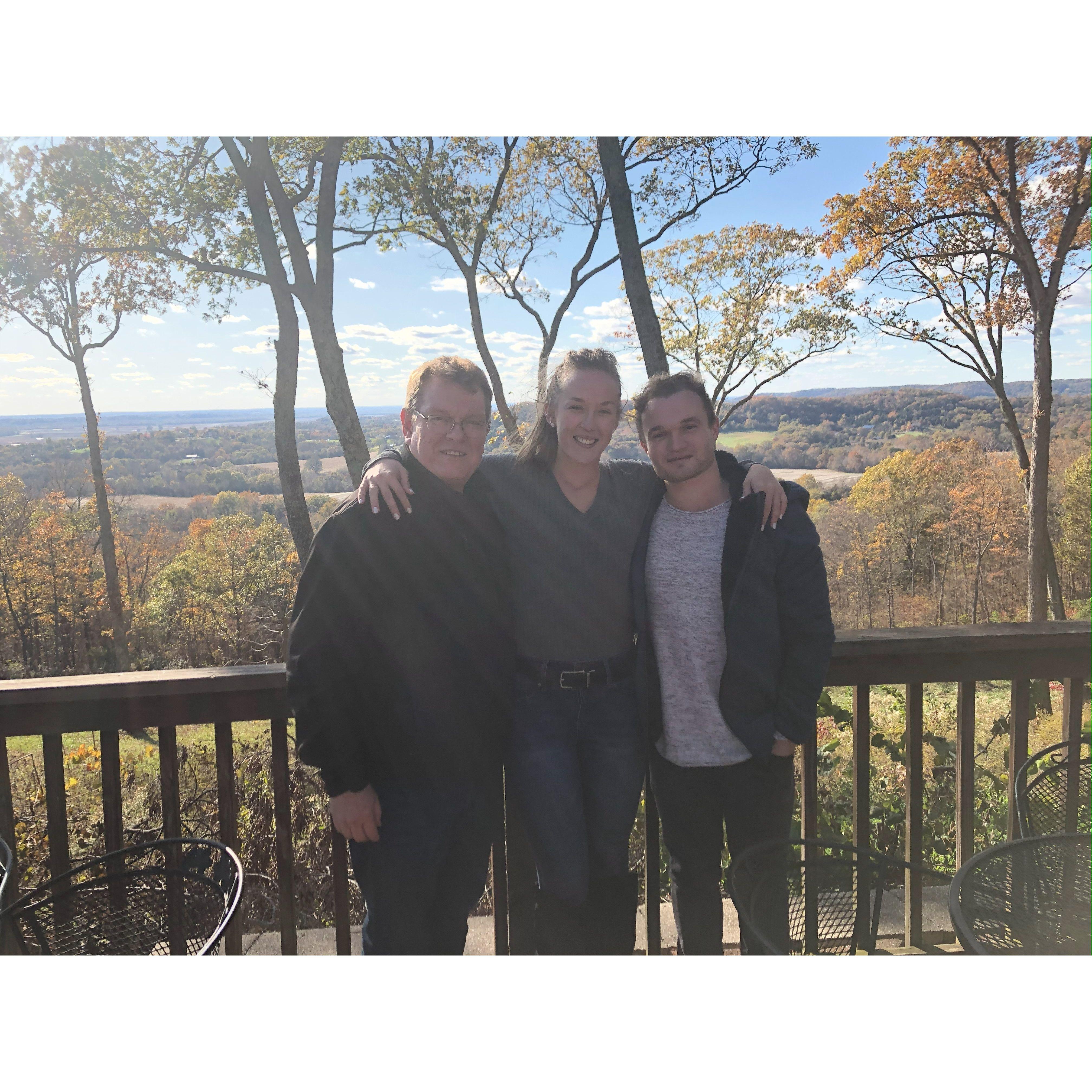 Gina, Greg and Dan at Montelle Winery. "My two favorite men in one of my favorite places!" -Gina