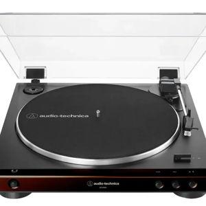 Audio-Technica - Audio Technica AT-LP60X-BW Turntable - Brown