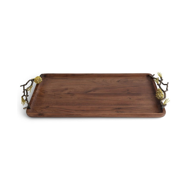 Michael Aram Pinecone Medium Wood Tray