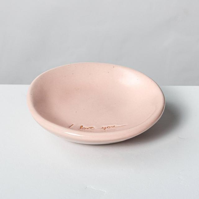 'I Love You' Ceramic Trinket Dish Pink - Hearth & Hand™ with Magnolia