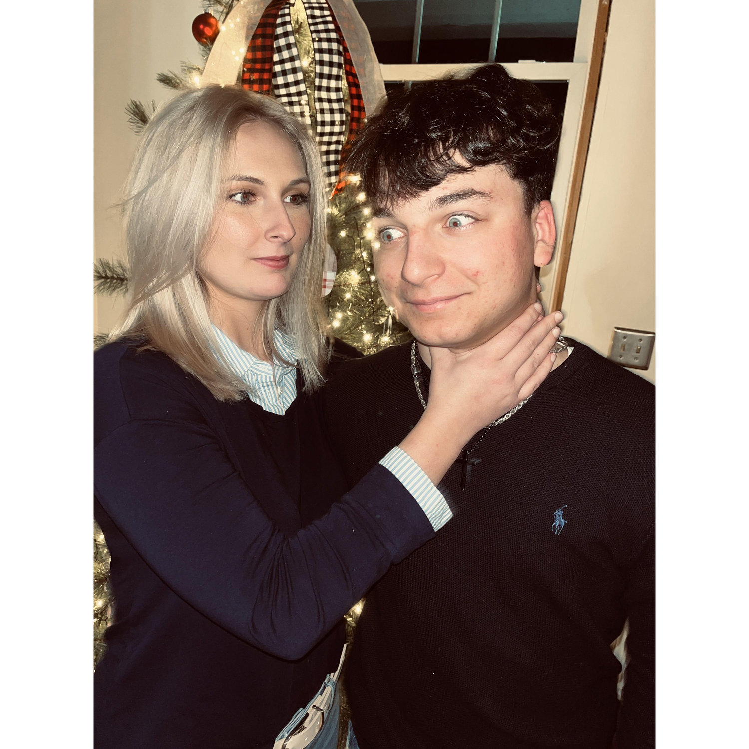 Of course we had to take a awkward photo... Jonathan was scared