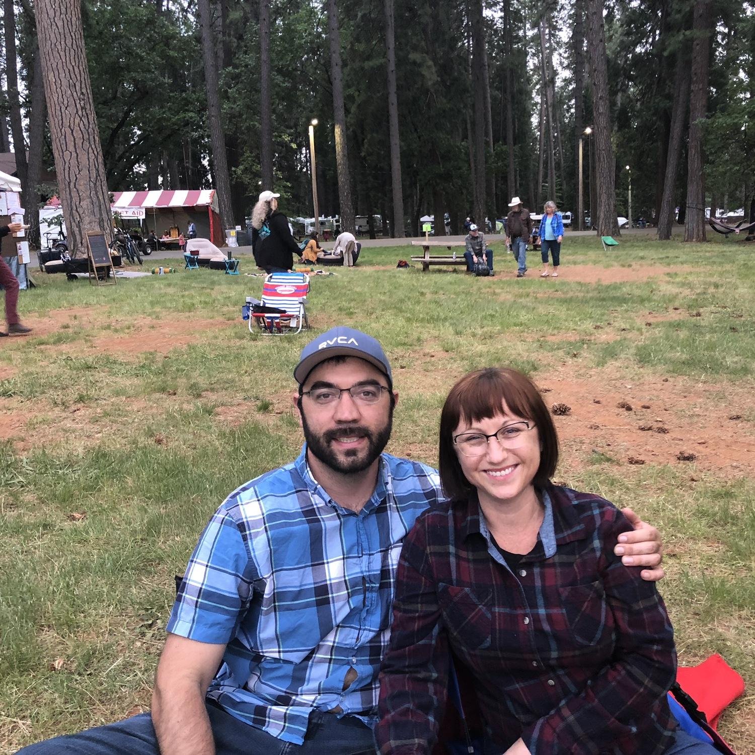 At the annual Strawberry Music Festival in Grass Valley