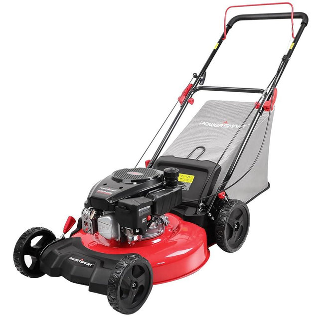 PowerSmart Push Gas Lawn Mower with Bag 21-Inch 144cc Engine 3-in-1 DB2321 2024 Version