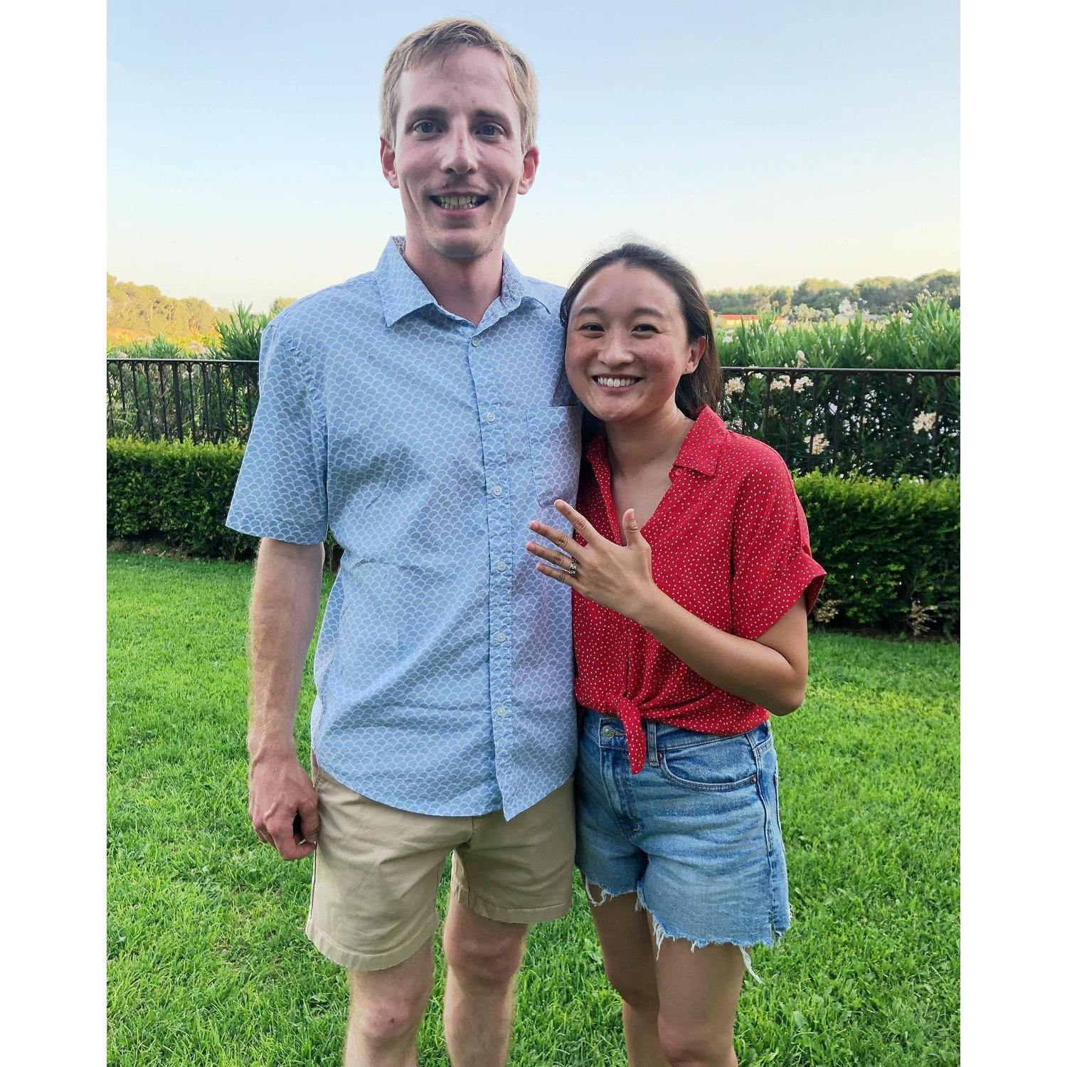 This was right after we got engaged in France on July 4, 2022!