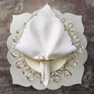 Pearl Napkin Ring, Set of 4