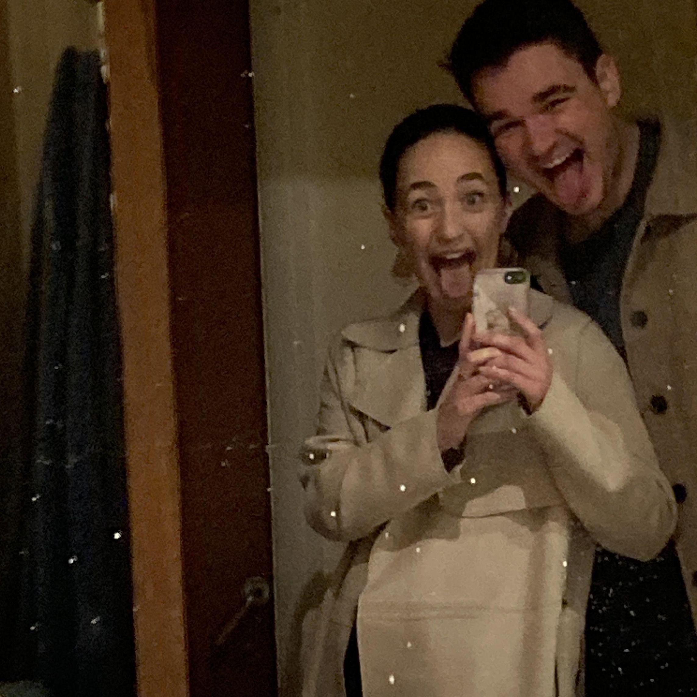 On our way to Landmark in Dublin, Ireland to meet Carsten's med school friends. (This is one of Nicole's favorite pictures)