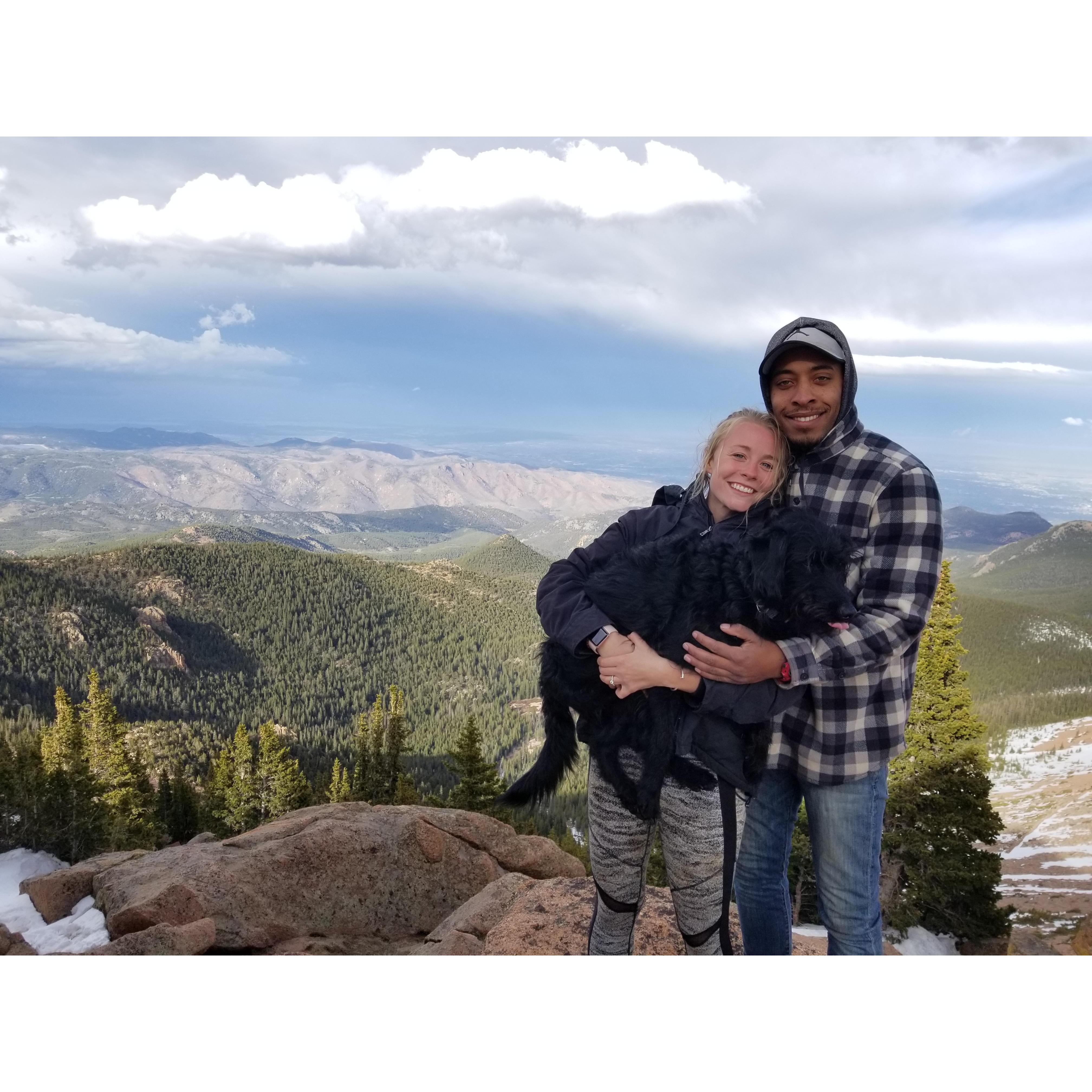 Our first journey to the top of Pike's Peak in Colorado Springs.