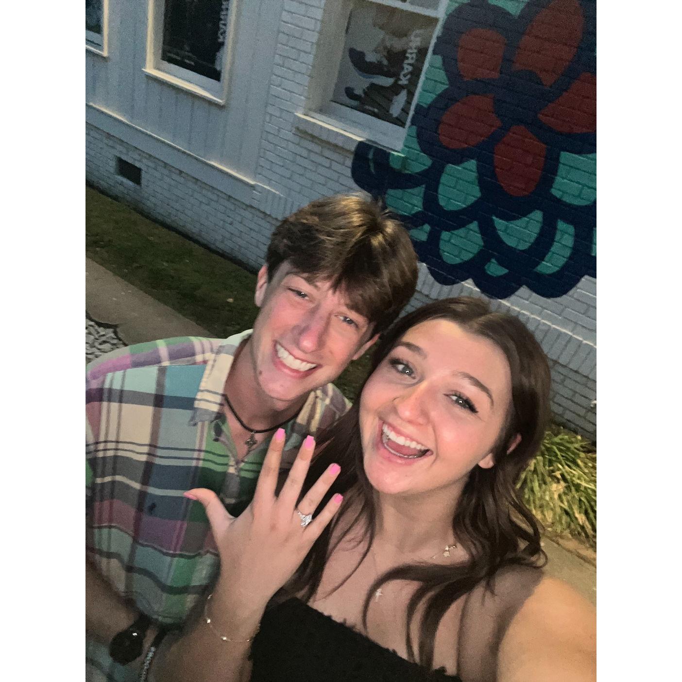 may 8th, 2025: revisiting one of the first flowers as an engaged couple!