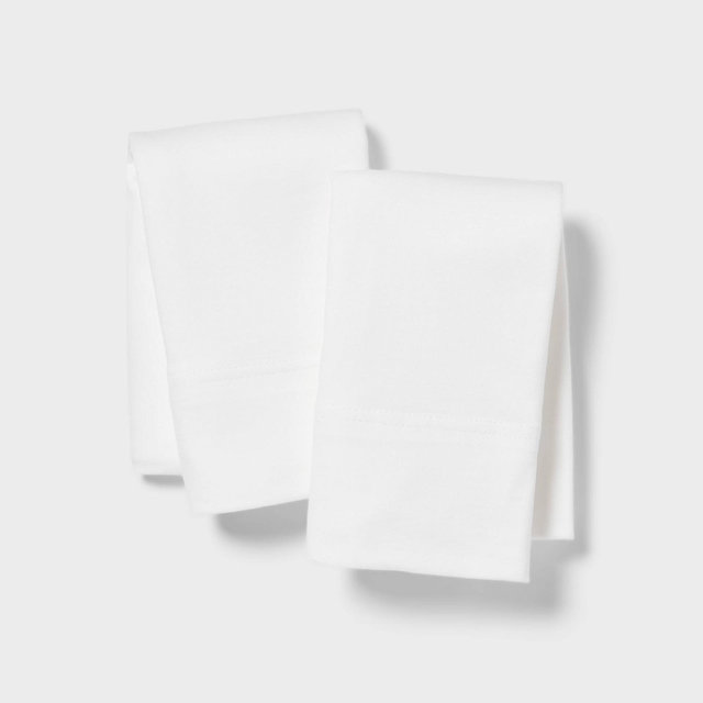 King Cotton Jersey Pillowcase White - Threshold™