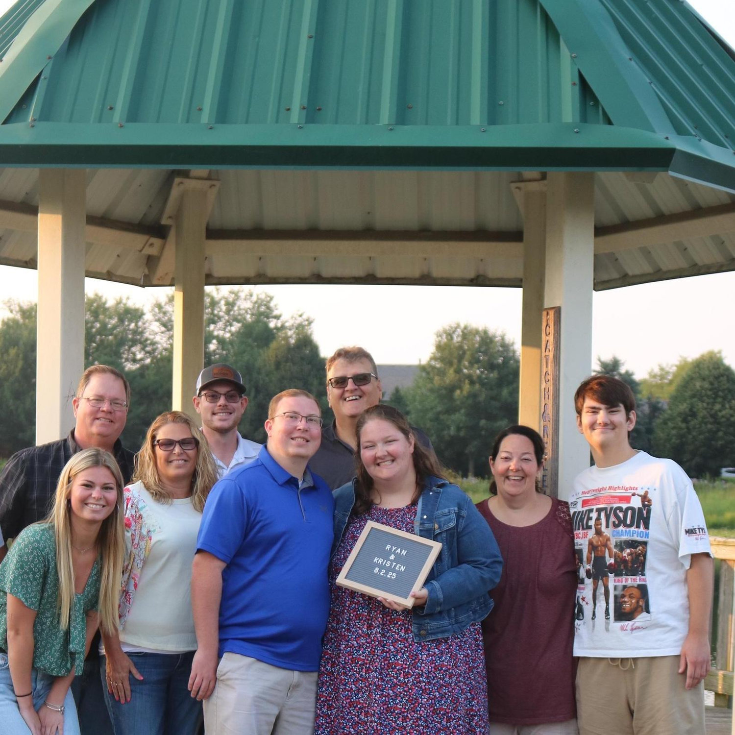 Both families after the proposal!